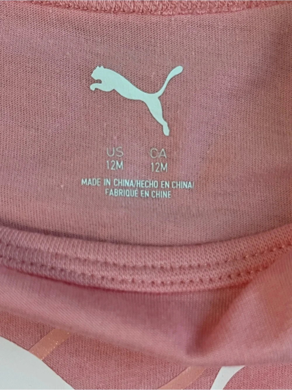 Puma Baby Girls 3-Piece Pink Bodysuit Leggings & Headband Set 12M NWT - Picture 8 of 10